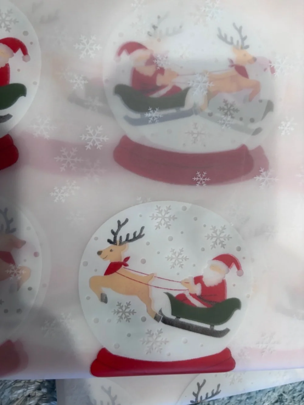 Holiday Christmas Bath Curtain and Rug Set